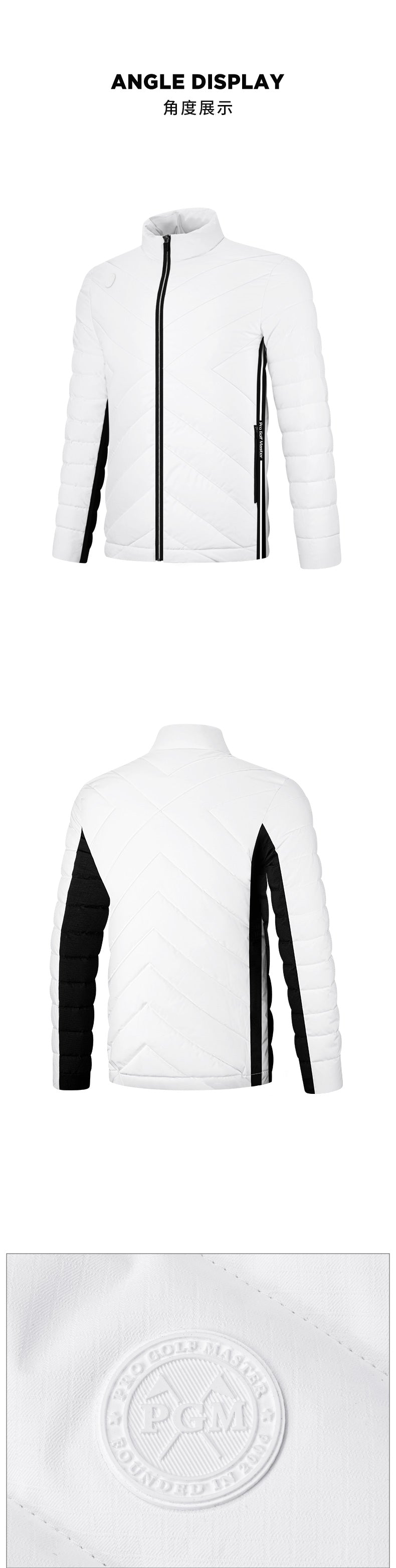 PGM YF518 winter whole sale mens golf jackets polyester warm light golf jacket