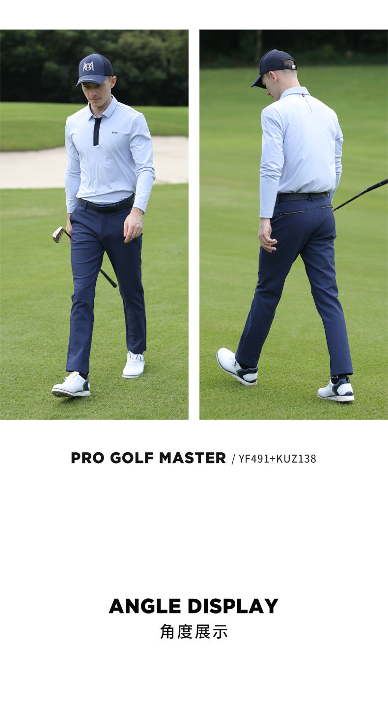 PGM YF491 men polo shirts plain golf polo blank t shirt long sleeve odm golf polo