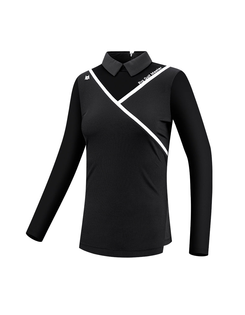 PGM YF476 wholesale oem long sleeve golf polo shirt fashionable golf polo