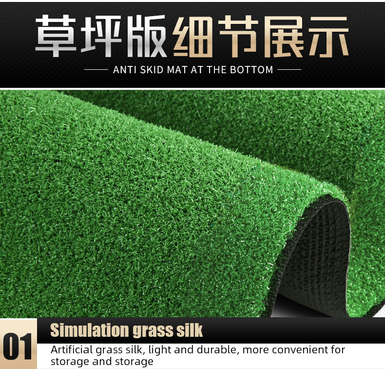 PGM TL024 garden putting practice mat indoor auto return wood golf green mat