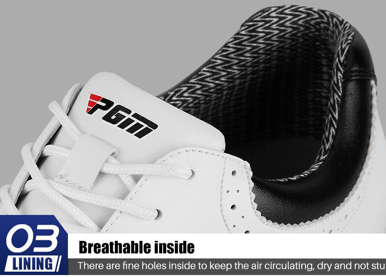 PGM XZ133 Men Microfibre PU Golf Shoes Waterproof Golf Shoes Fashion Comfortable Golf Shoes