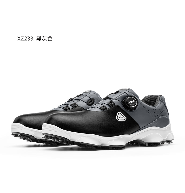 PGM XZ233 golf shoes gents waterproof antiskid golf shoes for men leather
