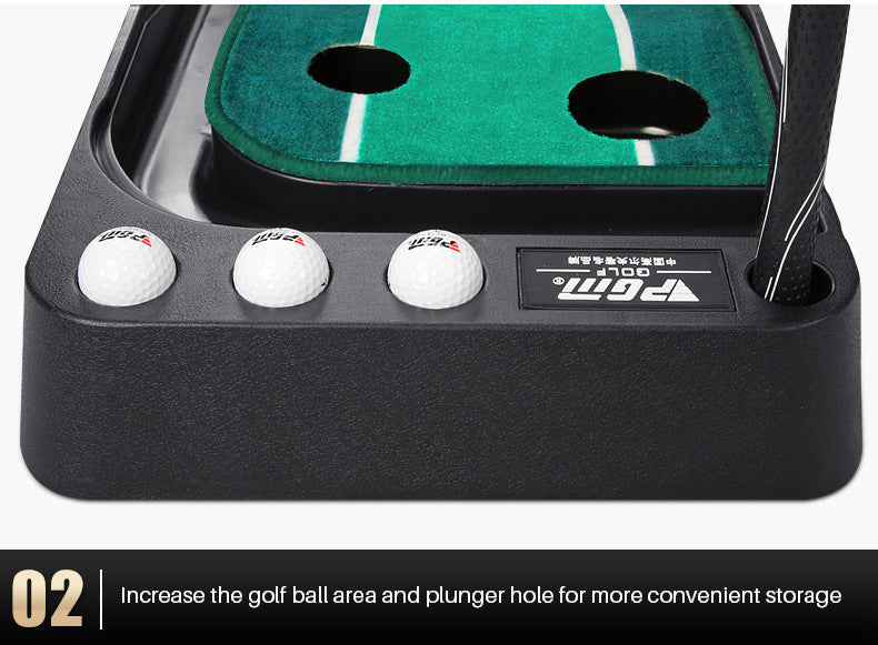 PGM TL019 indoor putting mat with ball-rollback practice golf putting mat