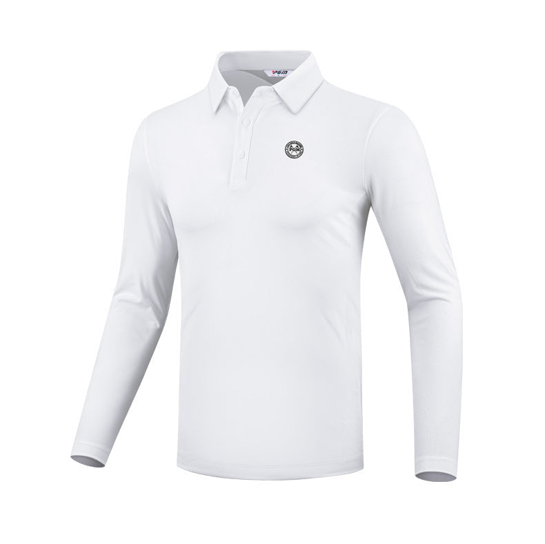 PGM YF480 golf performance polos shirt men long sleeve wholesale golf polo