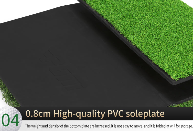 PGM DJD024 golf hitting mat mini backyard golf practice 3-in-1 hit mat foldable hitting swing mat