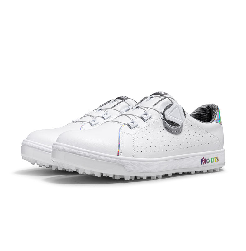MOEYES M22XZ09 new fashion golf shoes 6.5 size spike less waterproof golf shoes