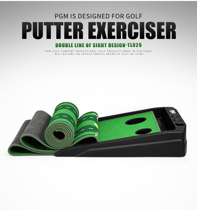 PGM TL029 deluxe electric return putting training mat golf putting mat