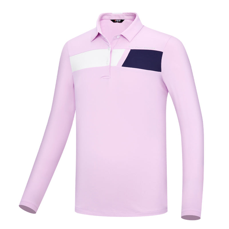 PGM YF546 button down golf tennis polo athletic wear kids golf polo