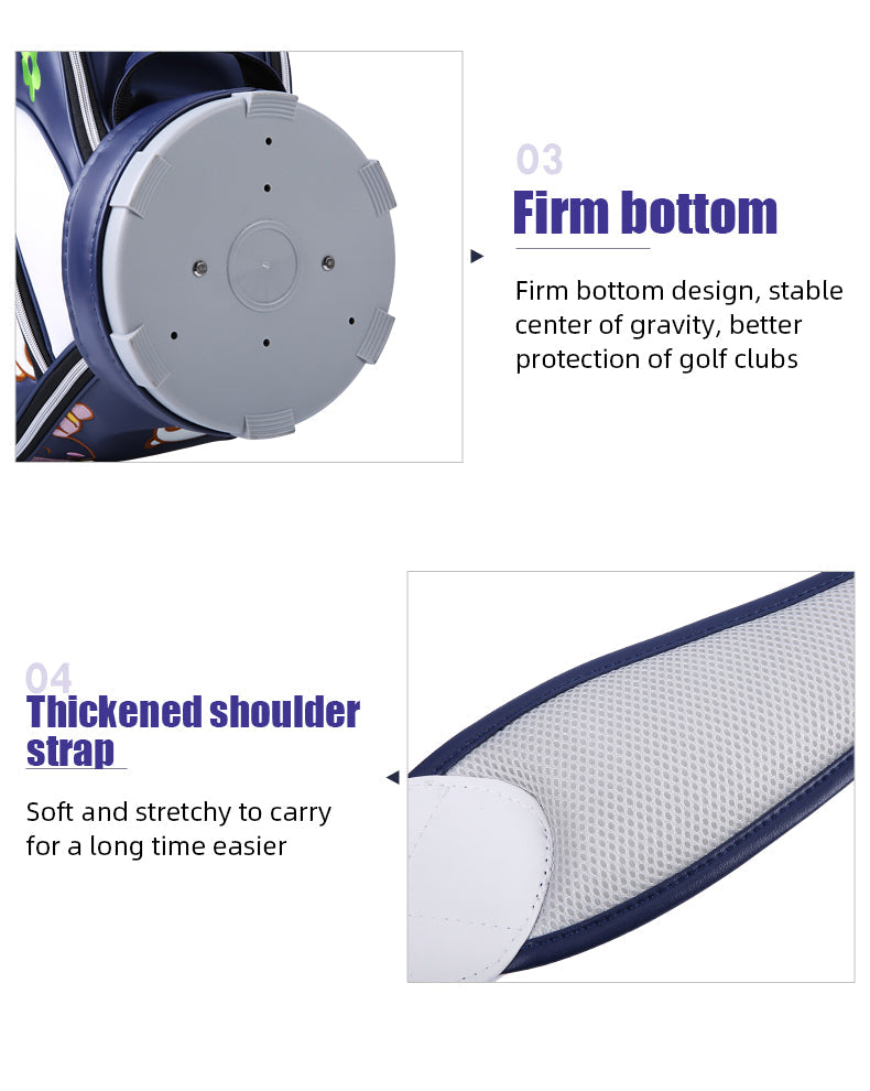 PGM QB104 golf equipment funny caddy bag waterproof cartoon ladies golf bag