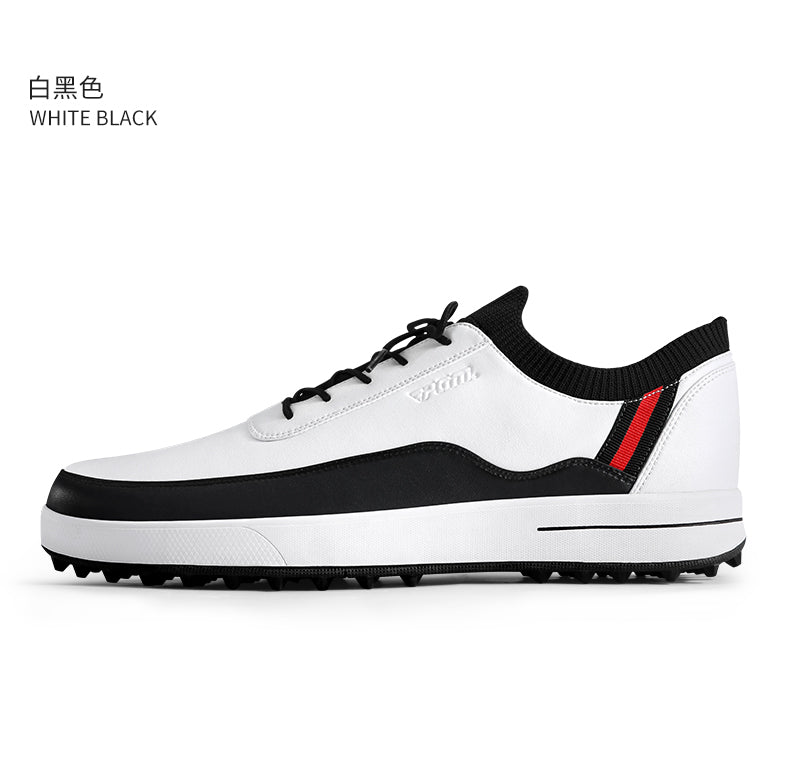 PGM XZ184 brand black golf shoes waterproof custom spike less golf shoes men