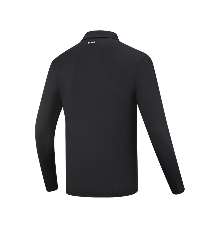 PGM YF527 luxury brand golf polo custom high quality winter long sleeve black golf polo