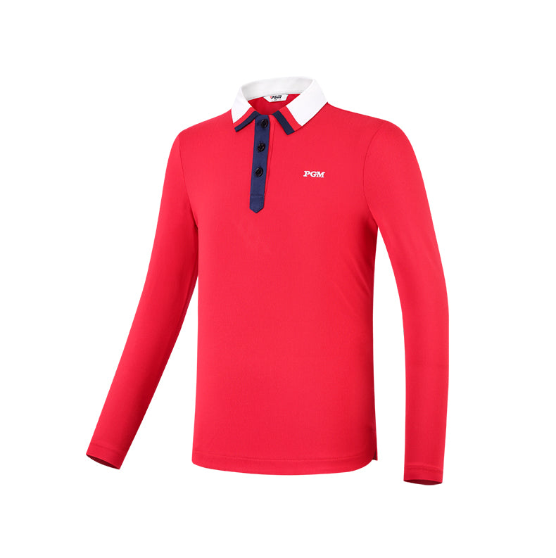 PGM KIDS YF454 golf polo shirts 2022 oem custom logo plain children golf polo