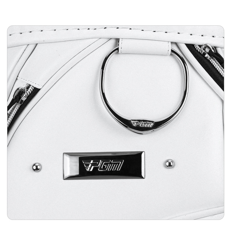 PGM QB136 custom logo golf bag travel microfiber leather golf bag with wheels