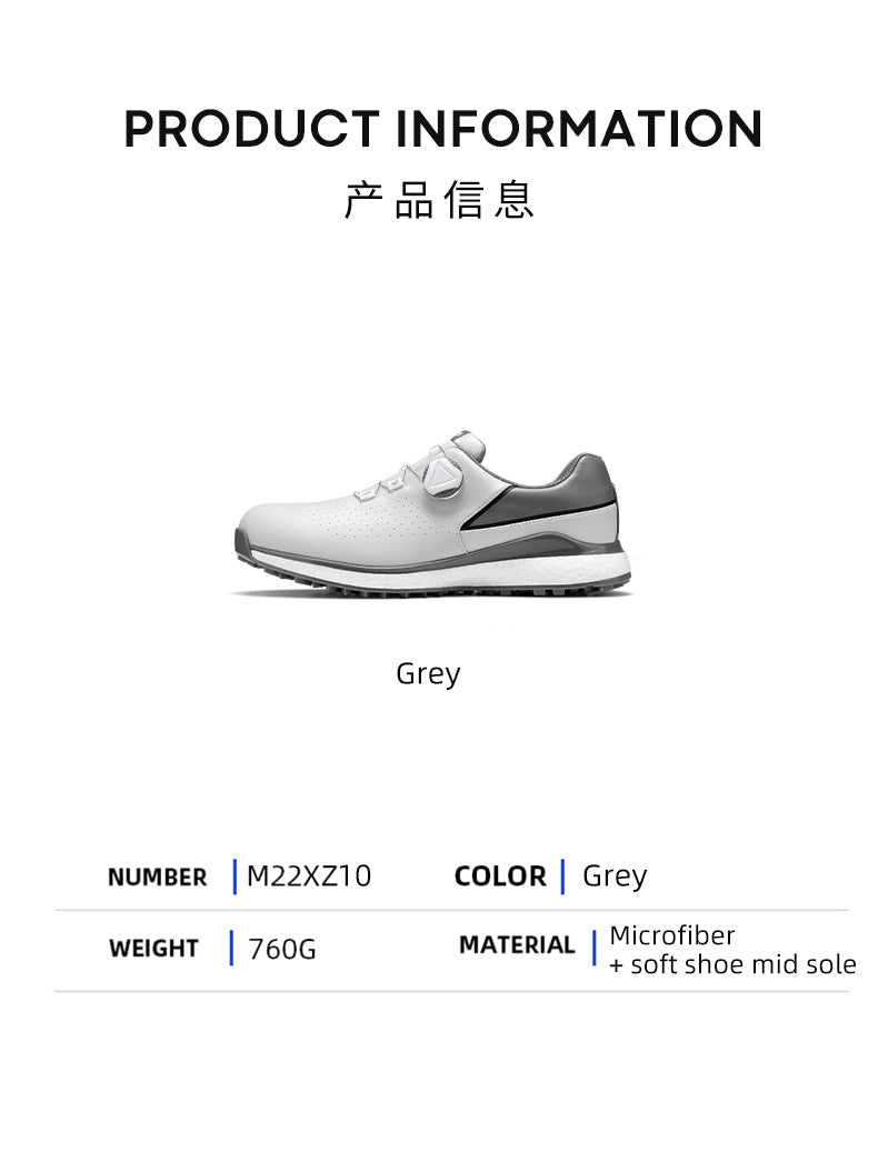 MOEYES M22XZ10 male custom made golf shoes high quality luxury brand anti skid golf shoes