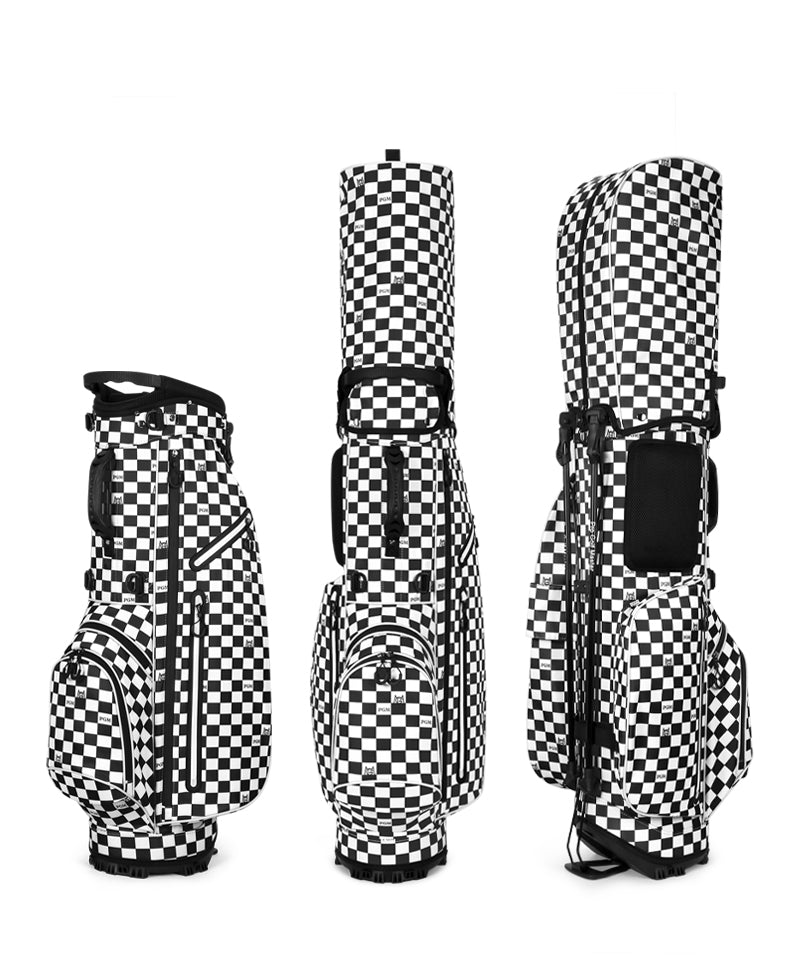 PGM QB116 golf carry stand bag waterproof personalized Korea style plaid golf bag