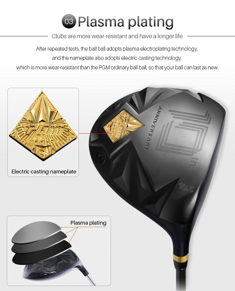 PGM MTG009 10 years anniversary Professional Gold Golf clubs set