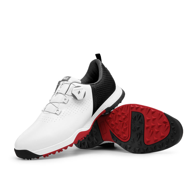 PGM XZ216 white leather golf shoe made in China waterproof golf shoes