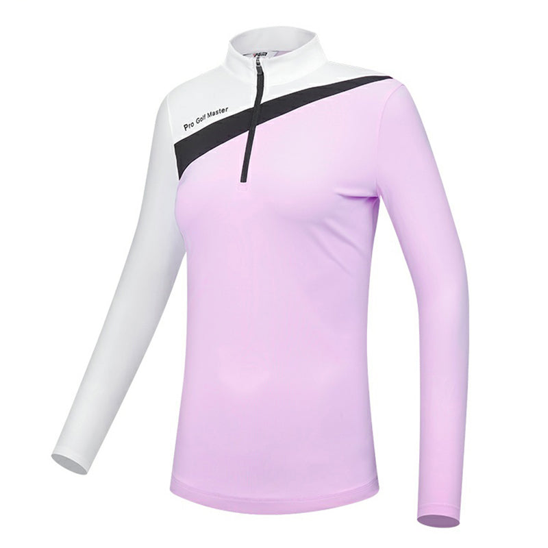 PGM YF532 custom logo golf tee shirt 2023 women slim fit golf shirt