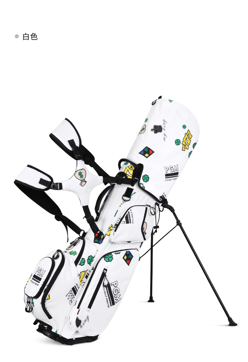 PGM QB111 personalised stand golf bag lightweight custom logo nylon golf bag