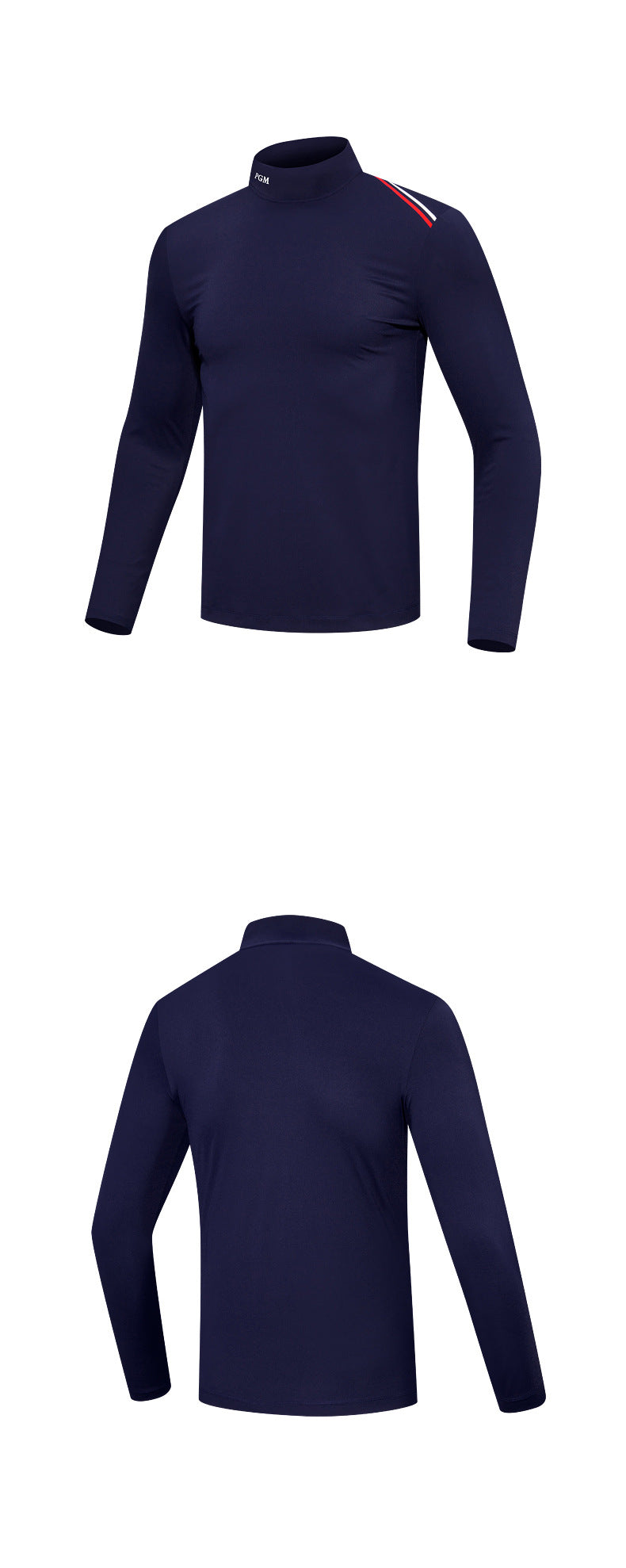 PGM YF490 men plain white golf shirts high quality long sleeve golf shirt