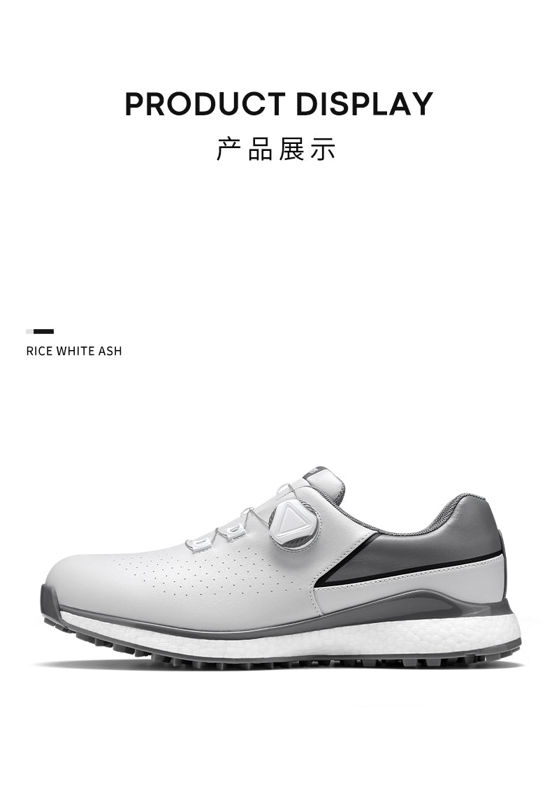 MOEYES M22XZ10 male custom made golf shoes high quality luxury brand anti skid golf shoes