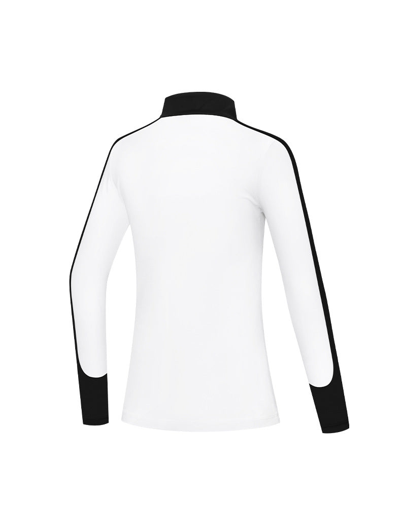PGM YF516 golf polyester t-shirts bulk womens 1/4 zip long sleeve golf shirt
