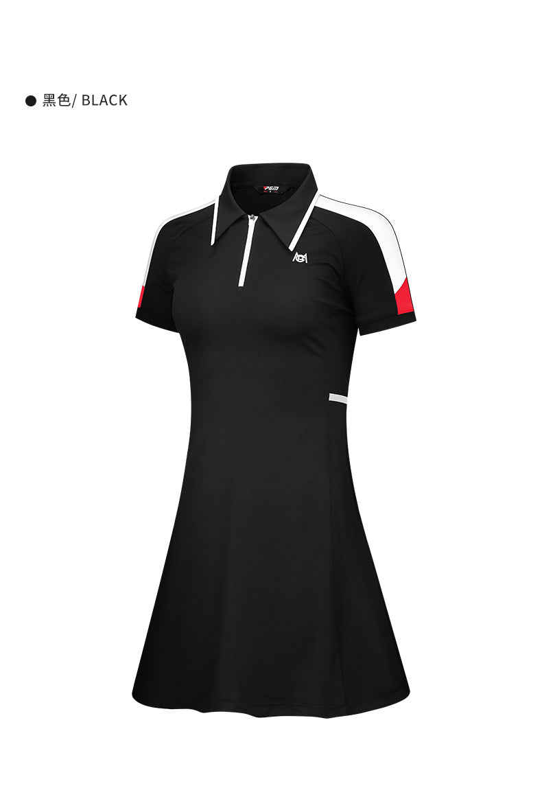 PGM QZ082 premium quality polo golf dress women quick dry athletic golf dress