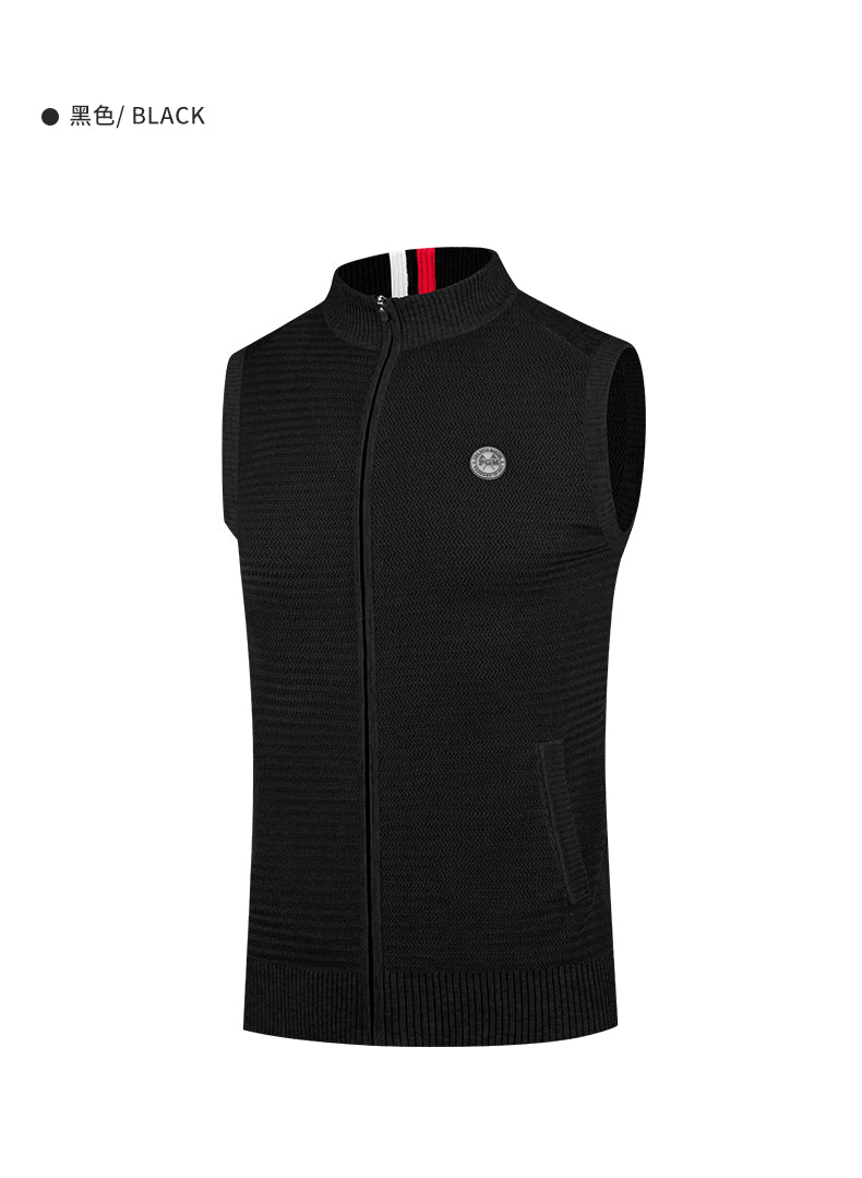 PGM YF501 sports sleeveless golf padding vest full zip men wool golf vest