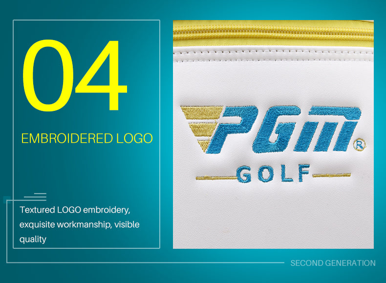 PGM QB042 Woman PU Golf Cart Bag Waterproof Lightweight Staff Golf Bag