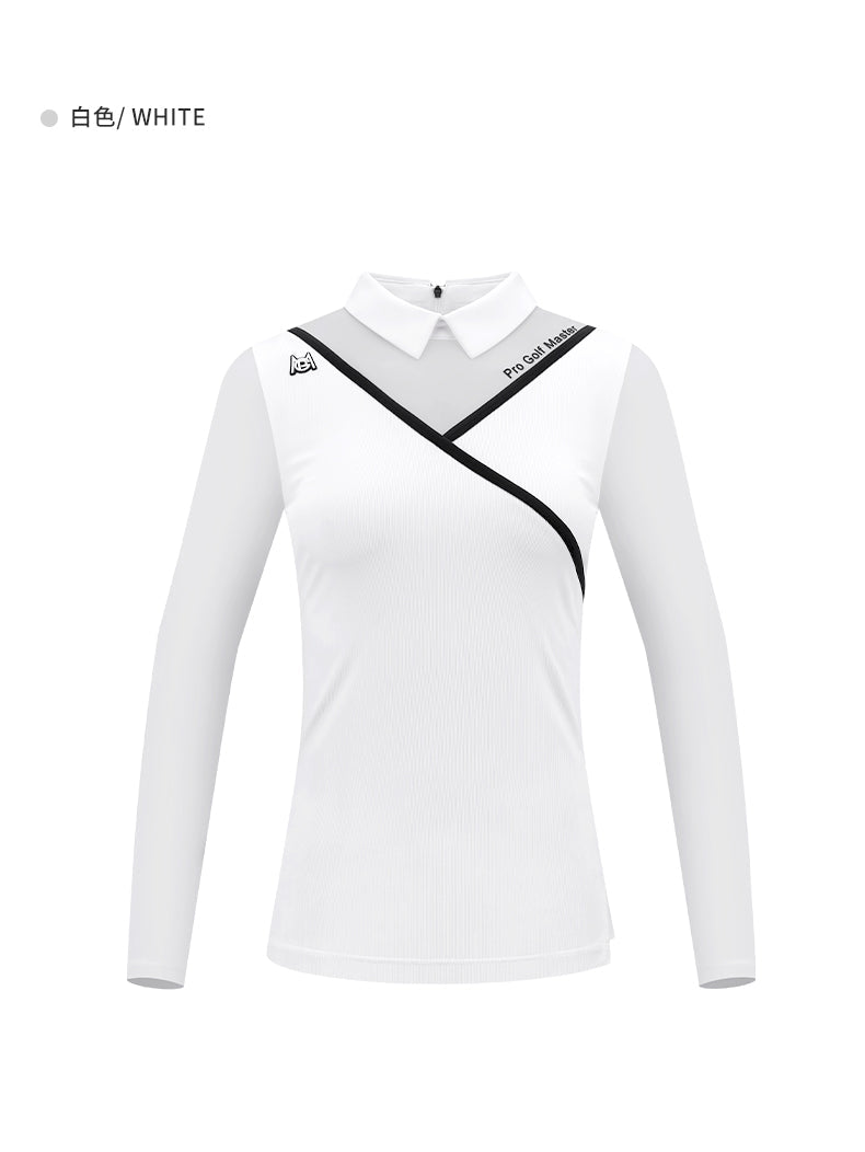 PGM YF476 wholesale oem long sleeve golf polo shirt fashionable golf polo