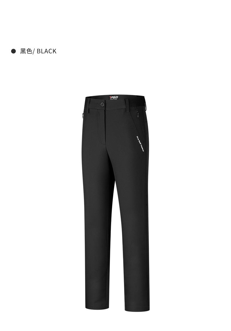 PGM KUZ141 oem athletic golf pants kids polyester spandex long junior golf pants