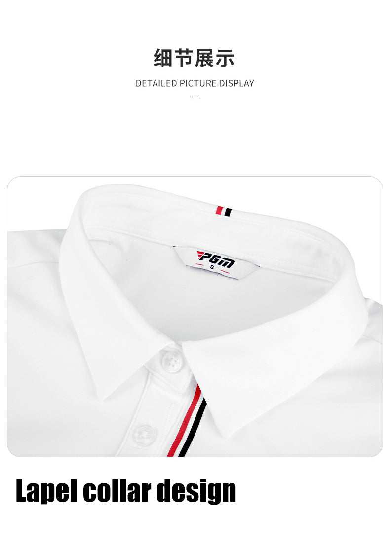PGM YF534 ladies wholesale custom logo sports golf polo t shirt polyester spandex golf polo