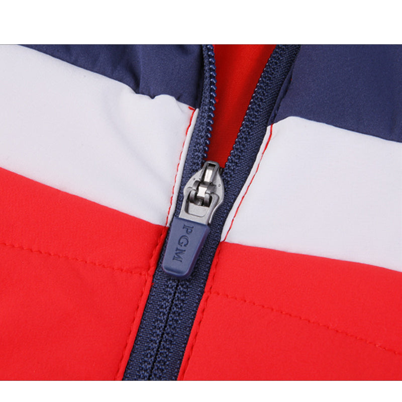 PGM YF507 kids golf padding jacket softshell heated golf jacket with logo