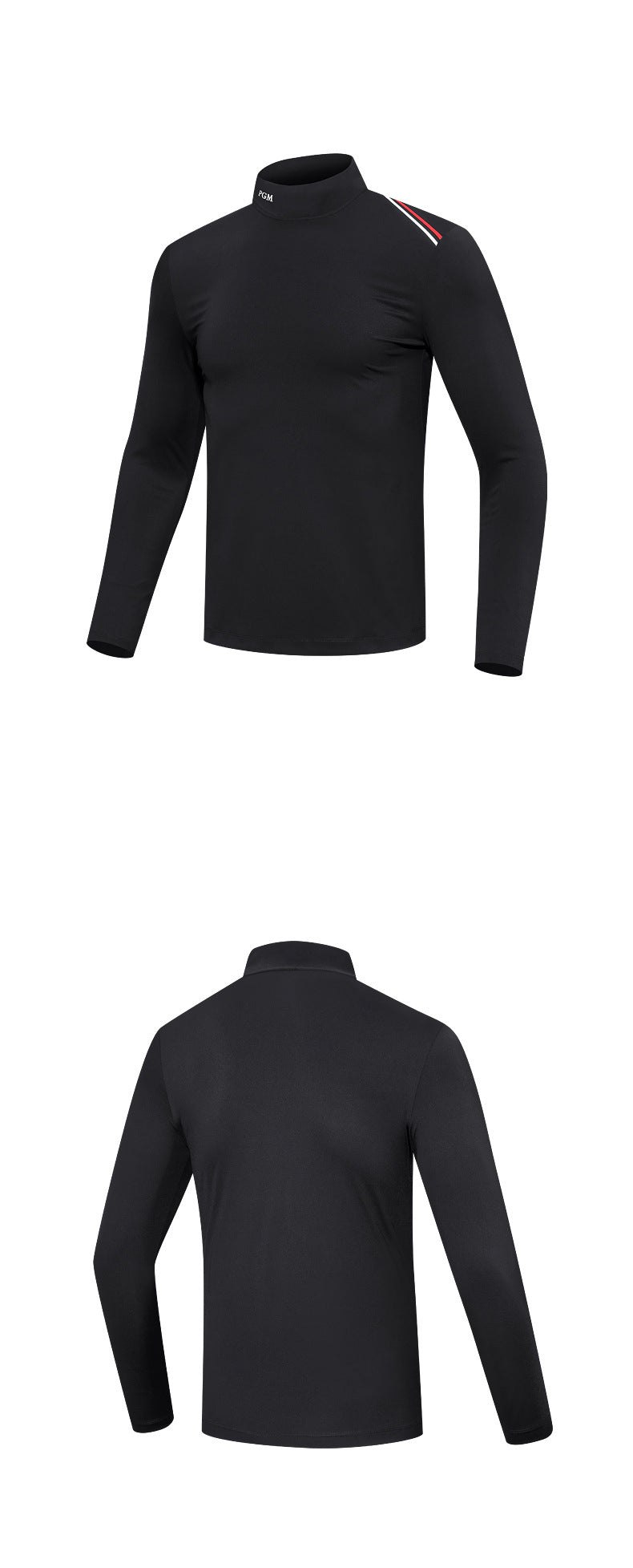 PGM YF490 men plain white golf shirts high quality long sleeve golf shirt