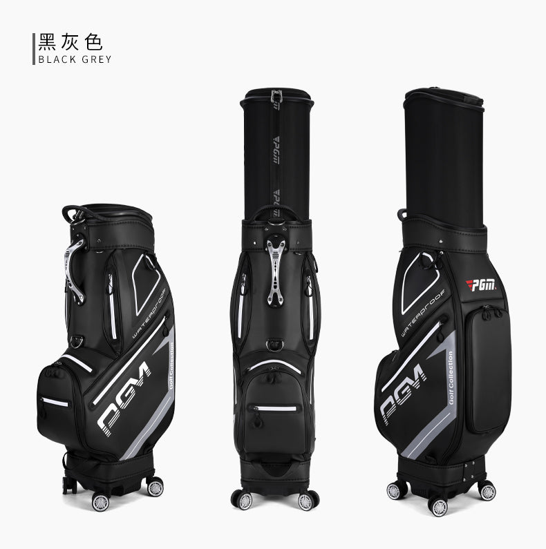 PGM QB098 golf club travel bag TPU waterproof custom logo golf bag with wheel