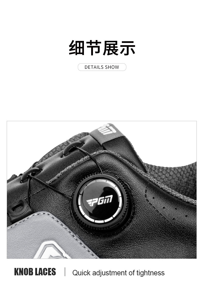 PGM XZ233 golf shoes gents waterproof antiskid golf shoes for men leather