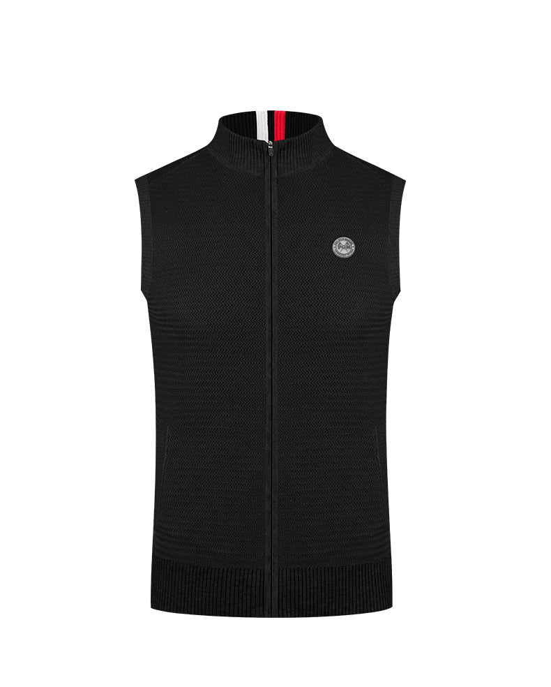 PGM YF501 sports sleeveless golf padding vest full zip men wool golf vest