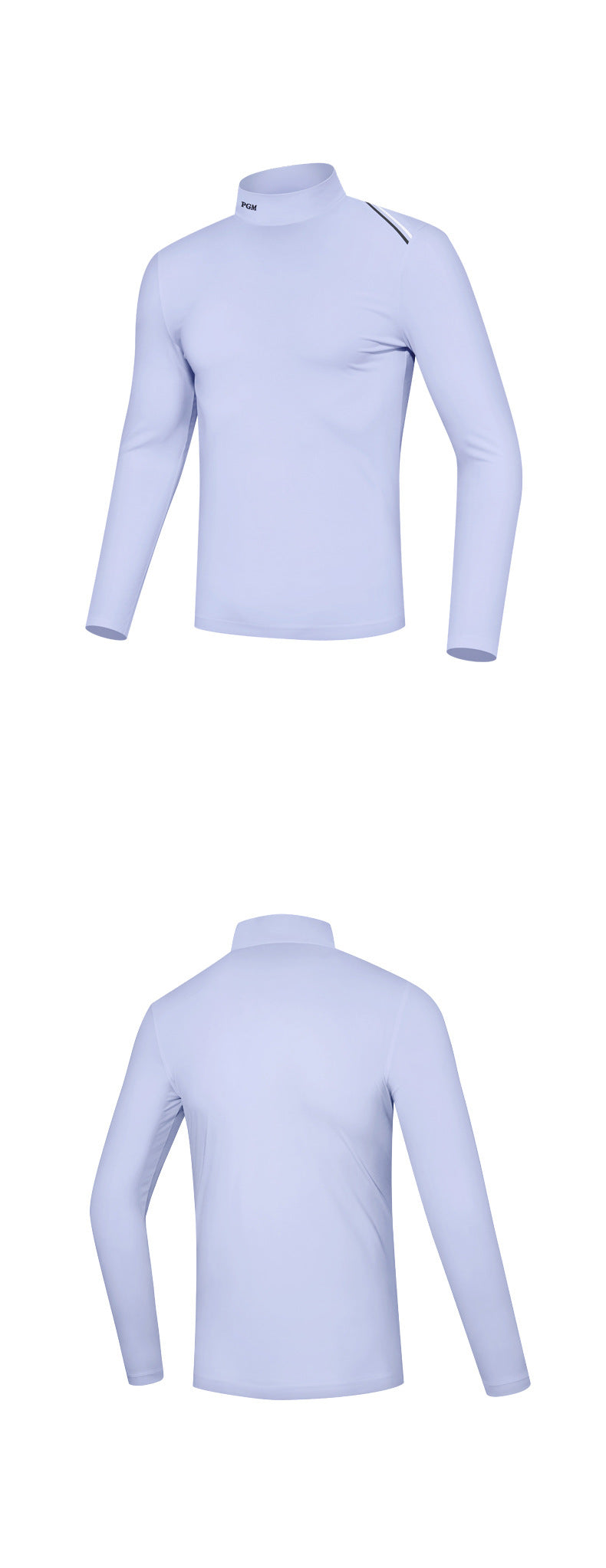 PGM YF490 men plain white golf shirts high quality long sleeve golf shirt