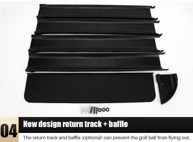 PGM TL021 Wholesale Professional Black Plastic Frame Indoor Outdoor Golf Putting Mat With Ball Return-Carpet