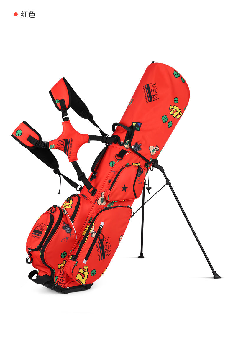 PGM QB111 personalised stand golf bag lightweight custom logo nylon golf bag
