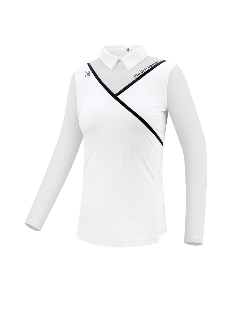 PGM YF476 wholesale oem long sleeve golf polo shirt fashionable golf polo