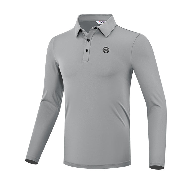 PGM YF480 golf performance polos shirt men long sleeve wholesale golf polo