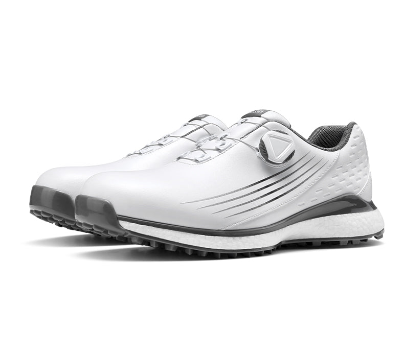 MOEYES M22XZ01 men sports golf shoes size 8 waterproof custom leather golf shoes