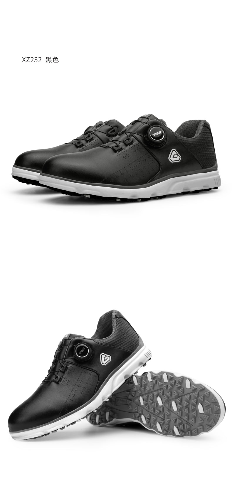 PGM XZ232 male luxury waterproof rubber practice golf shoes for men