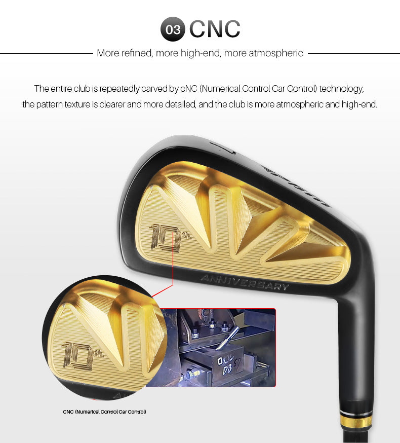 PGM MTG009 10 years anniversary Professional Gold Golf clubs set