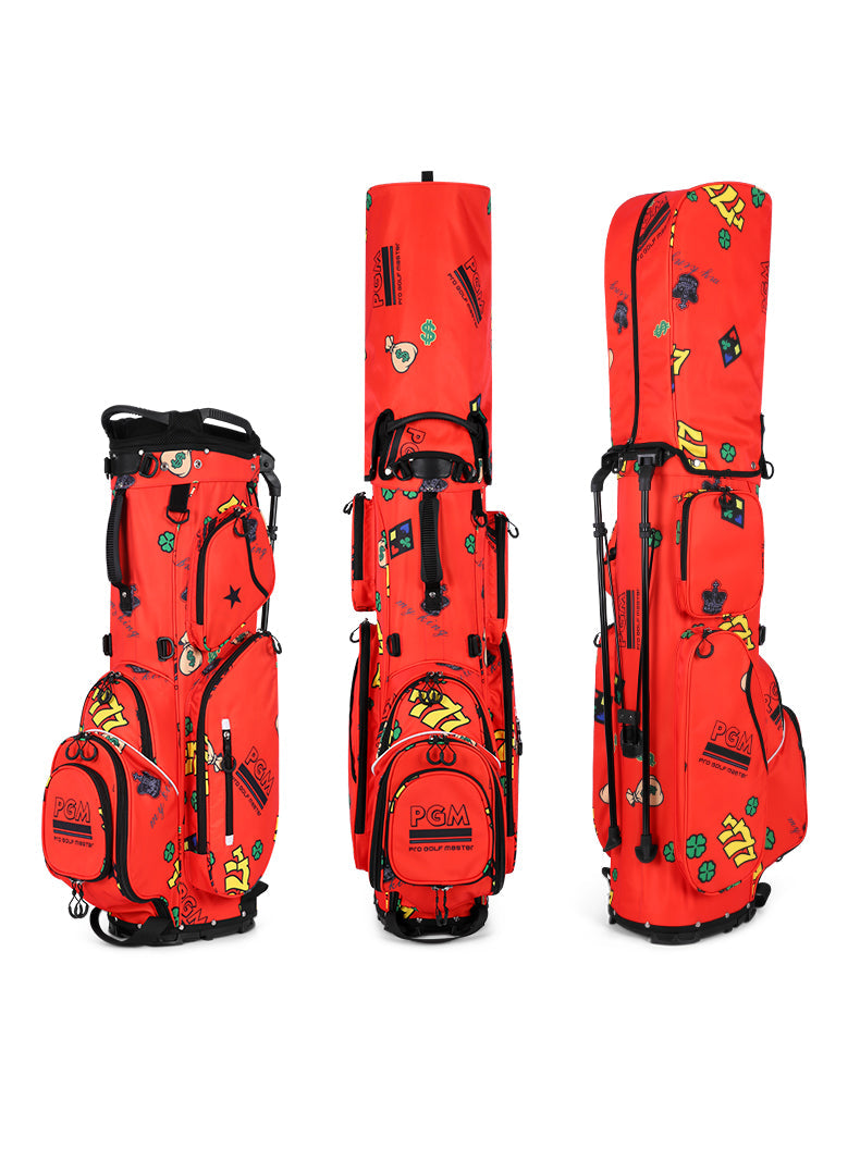 PGM QB111 personalised stand golf bag lightweight custom logo nylon golf bag