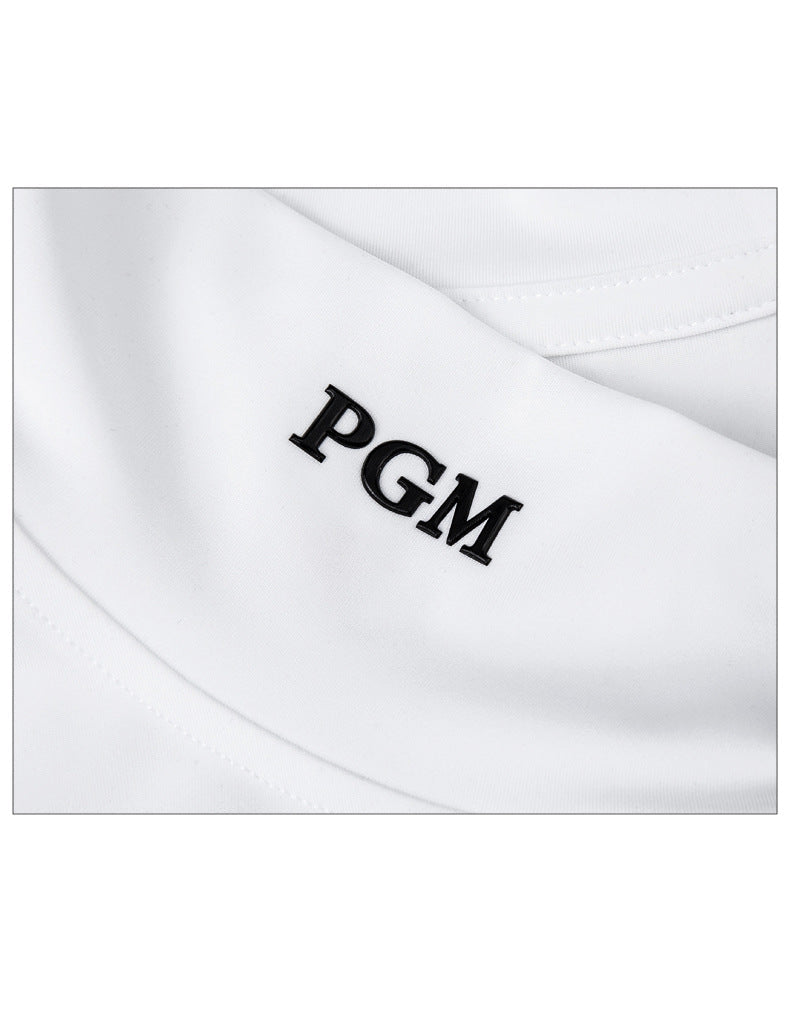 PGM YF490 men plain white golf shirts high quality long sleeve golf shirt