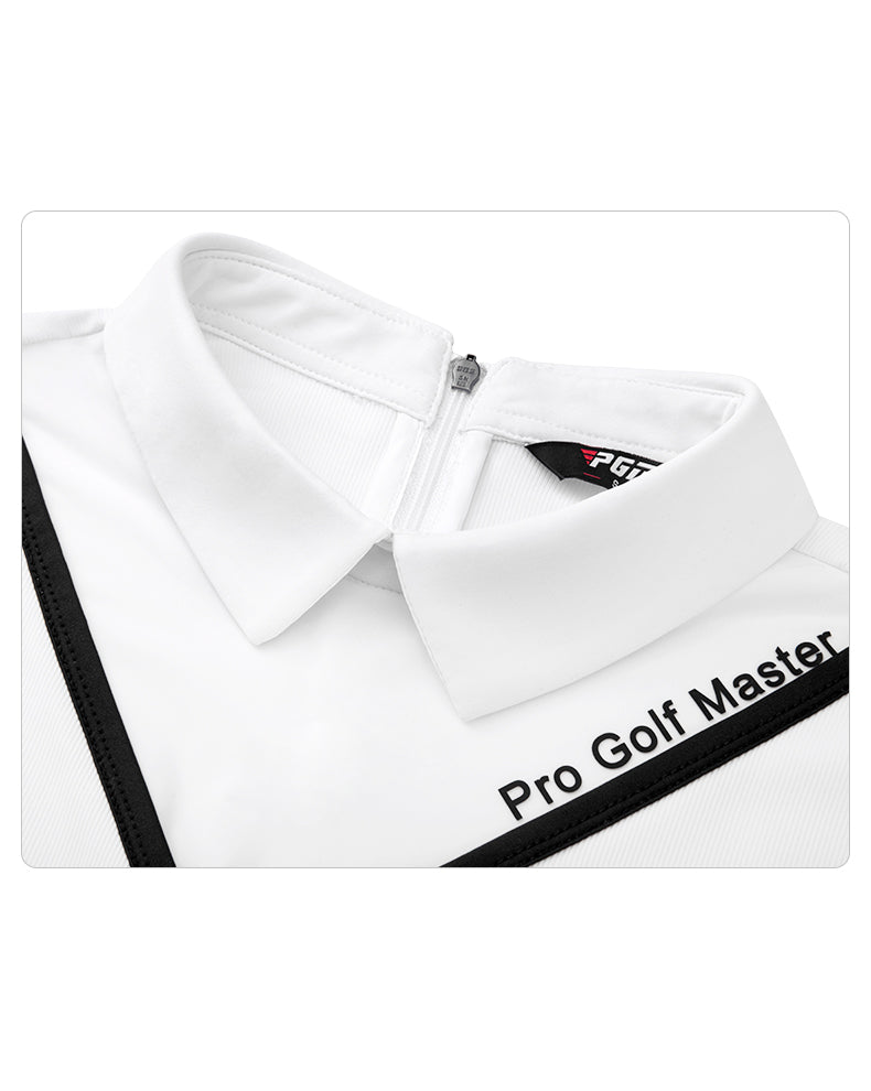 PGM YF476 wholesale oem long sleeve golf polo shirt fashionable golf polo