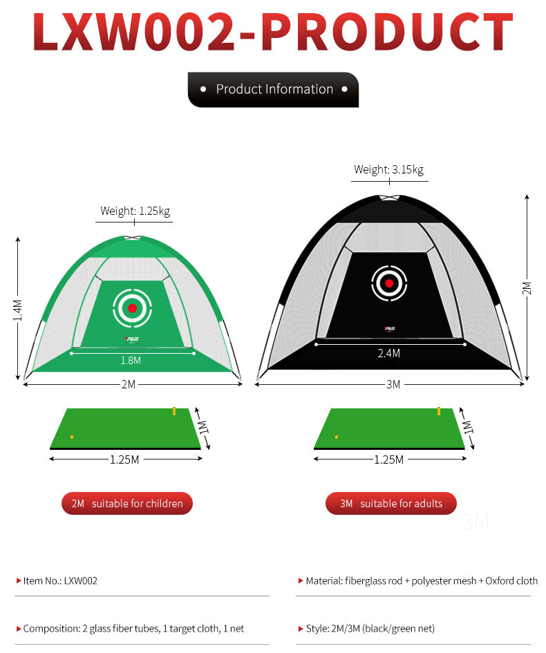 PGM LXW002 wholesale golf practice chipping net training golf net with target