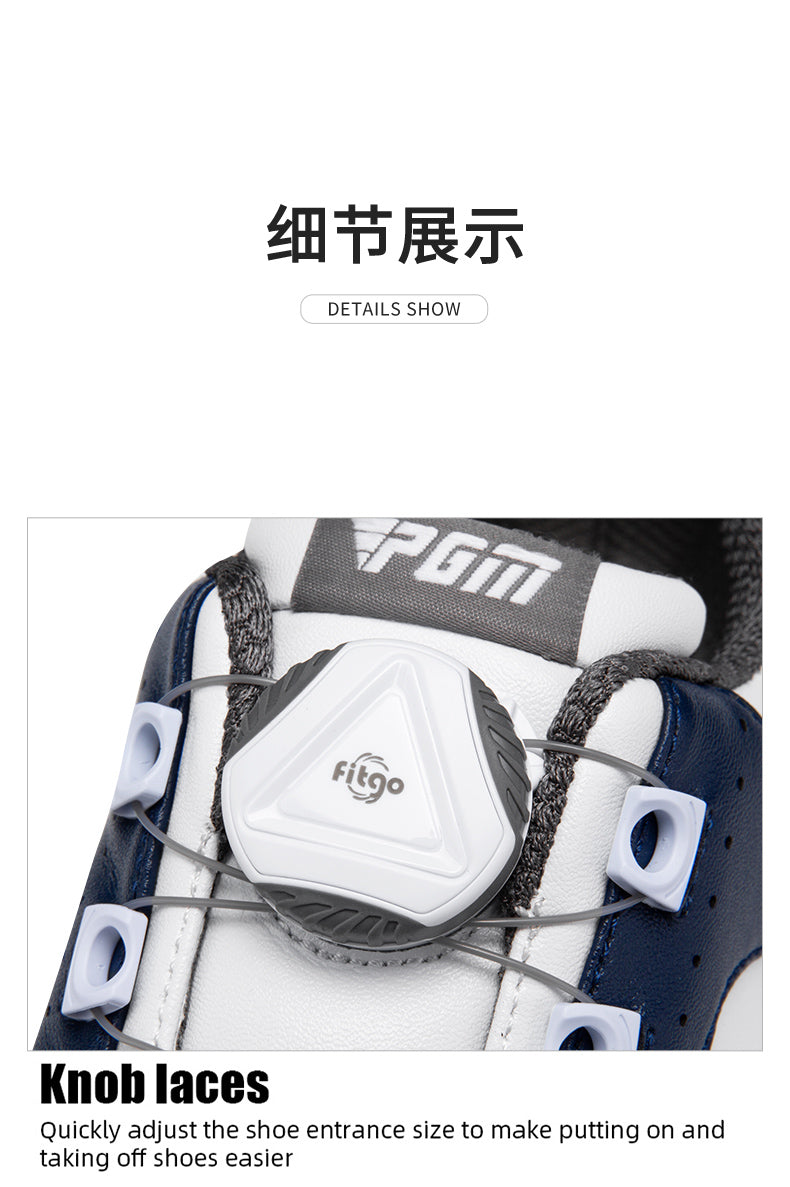 PGM XZ251 custom golf shoe manufacturer wholesale waterproof junior golf shoes with logo